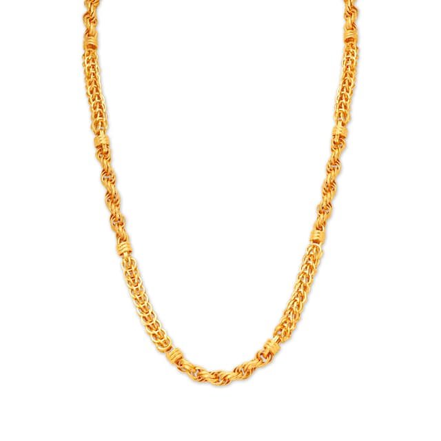 Gold Plain Lightweight Design Chain