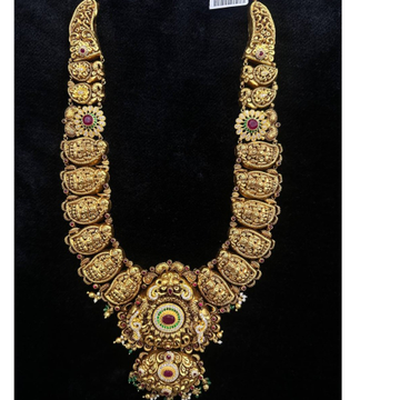 22k gold fancy traditional necklace