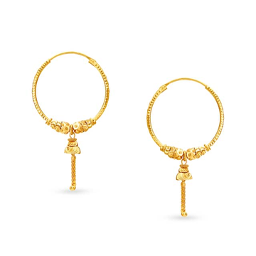 916 Yellow Gold Fine Design Earrings