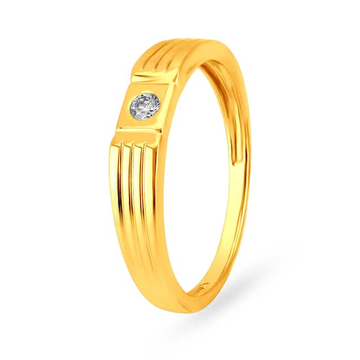 22k yellow gold dazzling design ring
