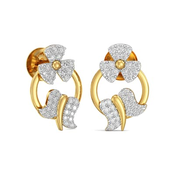 Gold Yellow Handmade Design Earrings
