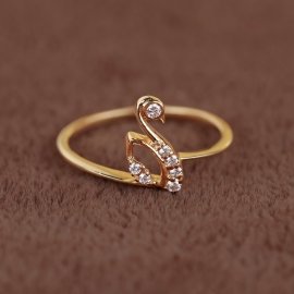 Gold Modern Cz Ring