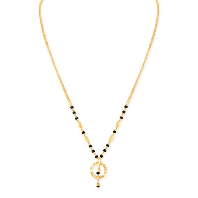Gold Yellow Delicate Design Mangalsutra