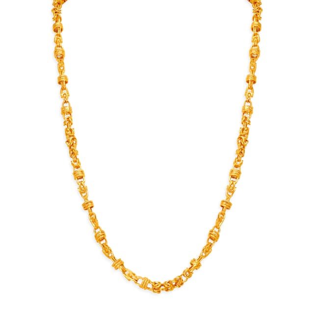 Plain Gold Yellow Classic Chain