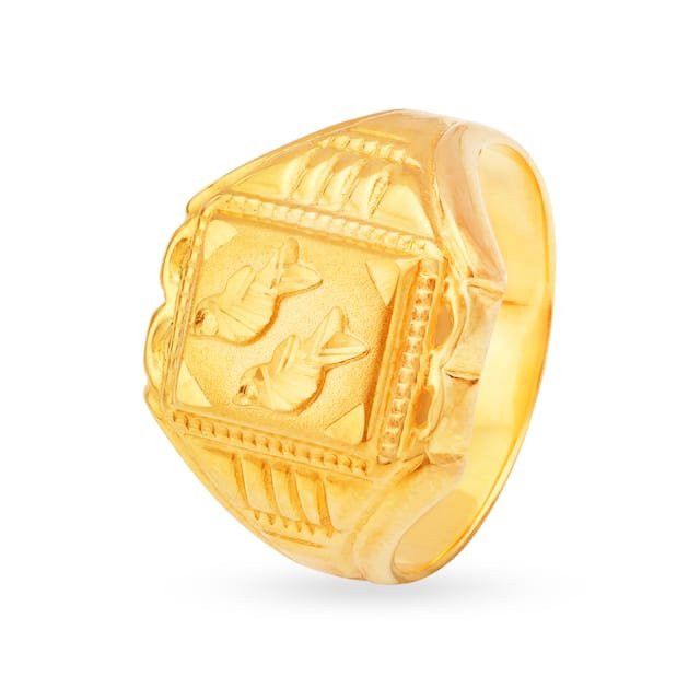 916 gold fine design ring