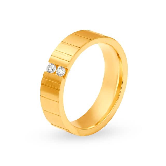 916 gold contemporary design ring