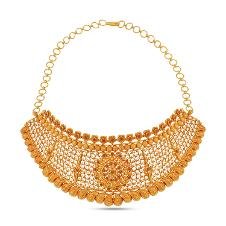 22k Gold Fancy Design Necklace Set