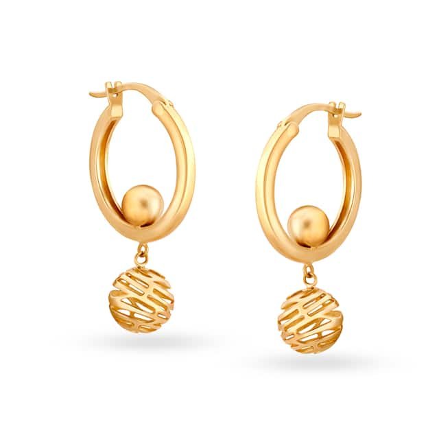 Modern Gold Women Fancy Rope Chain Drop Earring