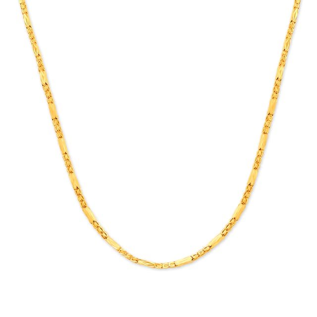 Gold Plain Fancy Chain